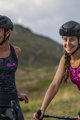ALÉ Cyklistický dres bez rukávů - SOLID TRIANGLES LADY - růžová/fialová