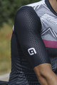 ALÉ Cyklistický dres s krátkým rukávem - ZIG ZAG PR-S - černá