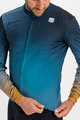 SPORTFUL Cyklistický dres s dlouhým rukávem zimní - ROCKET THERMAL - modrá/hnědá