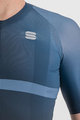 SPORTFUL Cyklistický dres s krátkým rukávem - BOMBER - černá/modrá
