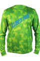 HAVEN Cyklistický dres s dlouhým rukávem letní - CUBES NEO LONG - zelená