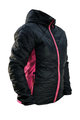 HAVEN Cyklistická zateplená bunda - THERMAL - černá/růžová