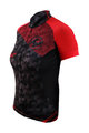 HAVEN Cyklistický dres s krátkým rukávem - SINGLETRAIL WOMEN - černá/červená