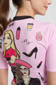 RIVANELLE BY HOLOKOLO Cyklistický dres s krátkým rukávem - VOGUE - růžová/černá