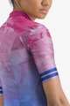 CASTELLI Cyklistický dres s krátkým rukávem - MARMO - modrá/růžová
