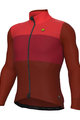 ALÉ Cyklistický dres s dlouhým rukávem zimní - SFIDA PR-S - červená