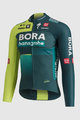 SPORTFUL Cyklistický dres s dlouhým rukávem zimní - BORA 2024 - zelená/světle zelená
