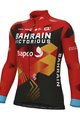 ALÉ Cyklistický dres s dlouhým rukávem zimní - BAHRAIN VICTORIOUS 2023 WNT - červená/modrá/žlutá/černá