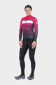 ALÉ Cyklistický dres s dlouhým rukávem zimní - PR-R STARS LADY WNT - černá/růžová