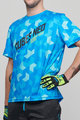HAVEN Cyklistický dres s krátkým rukávem - CUBES NEO MTB - modrá