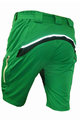 HAVEN Cyklistické kalhoty krátké bez laclu - NAVAHO SLIMFIT - zelená