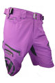HAVEN Cyklistické kalhoty krátké bez laclu - NAVAHO SLIMFIT - fialová