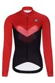HOLOKOLO Cyklistický dres s dlouhým rukávem zimní - ARROW LADY WINTER - černá/červená