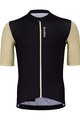 HOLOKOLO Cyklistický dres s krátkým rukávem - RELIABLE ELITE - béžová/černá