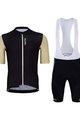 HOLOKOLO Cyklistický krátký dres a krátké kalhoty - RELIABLE ELITE - béžová/černá