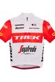 SANTINI Cyklistický dres s krátkým rukávem - TREK 2023 KIDS - červená/bílá
