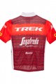 SANTINI Cyklistický dres s krátkým rukávem - TREK 2023 KIDS - červená/bílá