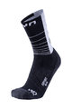 UYN Cyklistické ponožky klasické - SUPPORT - bílá/černá