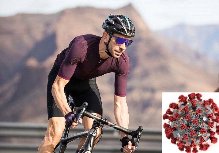 Santini mění výrobu: Rouška na tvář namísto cyklistického oblečení