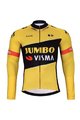 BONAVELO Cyklistický zimní dres a kalhoty - JUMBO-VISMA 2023 WNT - černá/žlutá