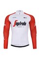 BONAVELO Cyklistický zimní dres a kalhoty - TREK 2024 WINTER - červená/bílá/černá