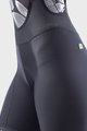 ALÉ Cyklistické kalhoty krátké s laclem - PRR STRADA LADY - černá/tyrkysová