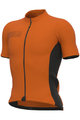 ALÉ Cyklistický dres s krátkým rukávem - SOLID COLOR BLOCK - oranžová