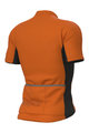 ALÉ Cyklistický dres s krátkým rukávem - SOLID COLOR BLOCK - oranžová