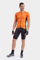 ALÉ Cyklistický dres s krátkým rukávem - SOLID COLOR BLOCK - oranžová