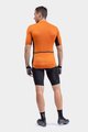 ALÉ Cyklistický dres s krátkým rukávem - SOLID COLOR BLOCK - oranžová