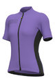 ALÉ Cyklistický dres s krátkým rukávem - SOLID COLOR BLOCK - fialová