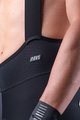 ALÉ Cyklistické kalhoty krátké s laclem - R-EV1 AGONISTA PLUS - černá/bílá