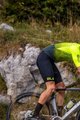 ALÉ Cyklistické kalhoty krátké s laclem - R-EV1 AGONISTA PLUS - černá/žlutá