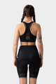 ALÉ Cyklistické kalhoty krátké bez laclu - SOLID BLEND LADY - černá/bílá