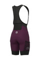 ALÉ Cyklistické kalhoty krátké s laclem - OFF-ROAD GRAVEL STONES CARGO LADY - fialová