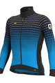 ALÉ Cyklistický dres s dlouhým rukávem zimní - PRS BULLET DWR - černá/modrá