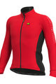 ALÉ Cyklistický dres s dlouhým rukávem zimní - SOLID FONDO WINTER - červená