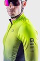 ALÉ Cyklistický dres s dlouhým rukávem zimní - R-EV1 CLIMA PROTECTION 2.0 VELOCITY WIND G+ - žlutá/černá