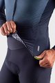 ALÉ Cyklistický dres s dlouhým rukávem zimní - R-EV1 CLIMA PROTECTION 2.0 VELOCITY WIND G+ - šedá/černá