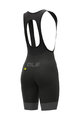 ALÉ Cyklistické kalhoty krátké s laclem - R-EV1 GT 2.0 LADY - černá