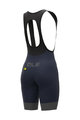 ALÉ Cyklistické kalhoty krátké s laclem - R-EV1 GT 2.0 LADY - modrá