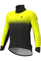 ALÉ Cyklistická zateplená bunda - PR-S GRADIENT - žlutá/černá