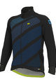 ALÉ Cyklistická zateplená bunda - PR-R TAK WOOL THERMO - černá/modrá