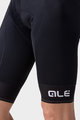 ALÉ Cyklistické kalhoty krátké s laclem - PR-R SELLA PLUS - černá/bílá