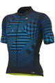 ALÉ Cyklistický dres s krátkým rukávem - PR-S CHECKER - modrá