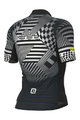 ALÉ Cyklistický dres s krátkým rukávem - PR-S CHECKER - šedá