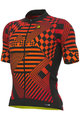 ALÉ Cyklistický dres s krátkým rukávem - PR-S CHECKER - červená