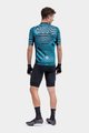 ALÉ Cyklistický dres s krátkým rukávem - PR-S CHECKER - světle modrá