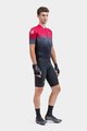 ALÉ Cyklistický dres s krátkým rukávem - PR-S GRADIENT - červená/šedá