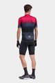 ALÉ Cyklistický dres s krátkým rukávem - PR-S GRADIENT - červená/šedá